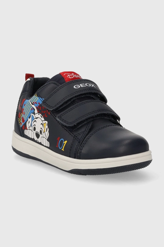 Geox sneakersy skórzane dziecięce x Disney granatowy