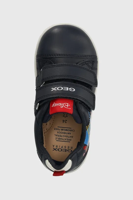 σκούρο μπλε Παιδικά δερμάτινα αθλητικά παπούτσια Geox x Disney