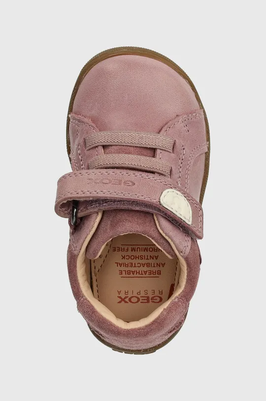 rózsaszín Geox gyerek bőr sportcipő
