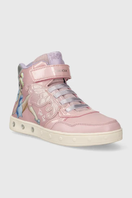 Παιδικά αθλητικά παπούτσια Geox x Disney ροζ