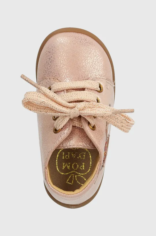 ροζ Παιδικές δερμάτινες μπότες Pom D'api