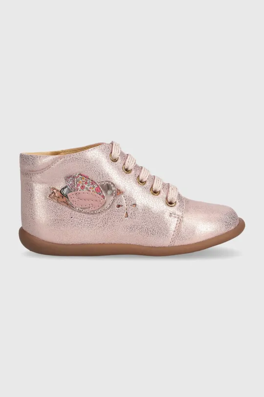 рожевий Дитячі шкіряні туфлі Pom D'api Для дівчаток