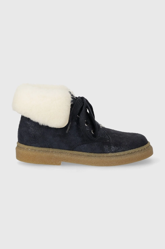 blu navy Pom D'api scarpe invernali in pelle scamosciata bambino/a TRIX FUR G Ragazze