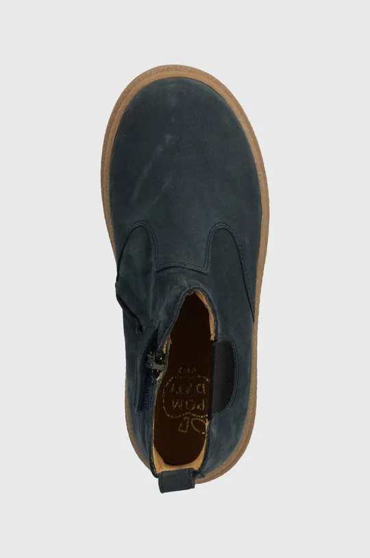 темно-синій Дитячі замшеві черевики Pom D'api TRIX JOD ZIP