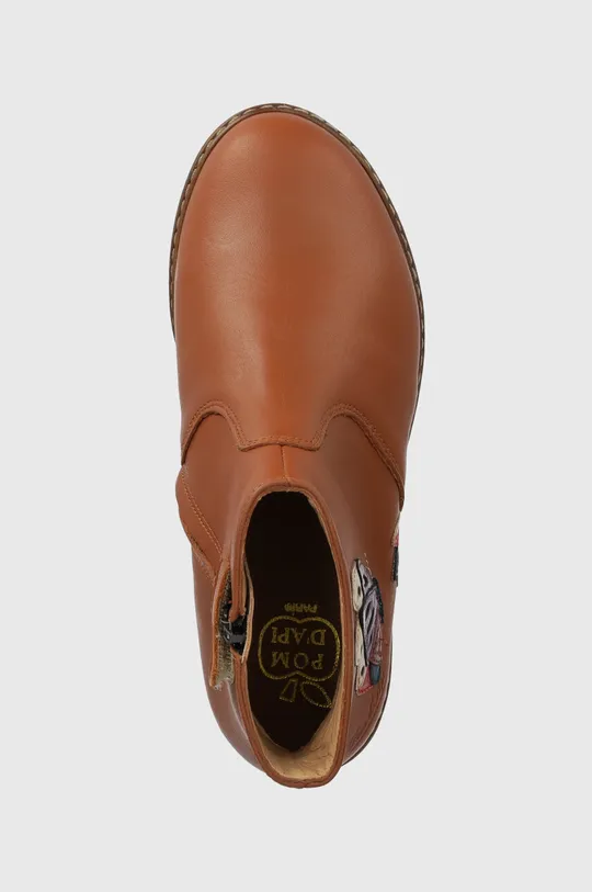 hnedá Detské semišové topánky Pom D'api