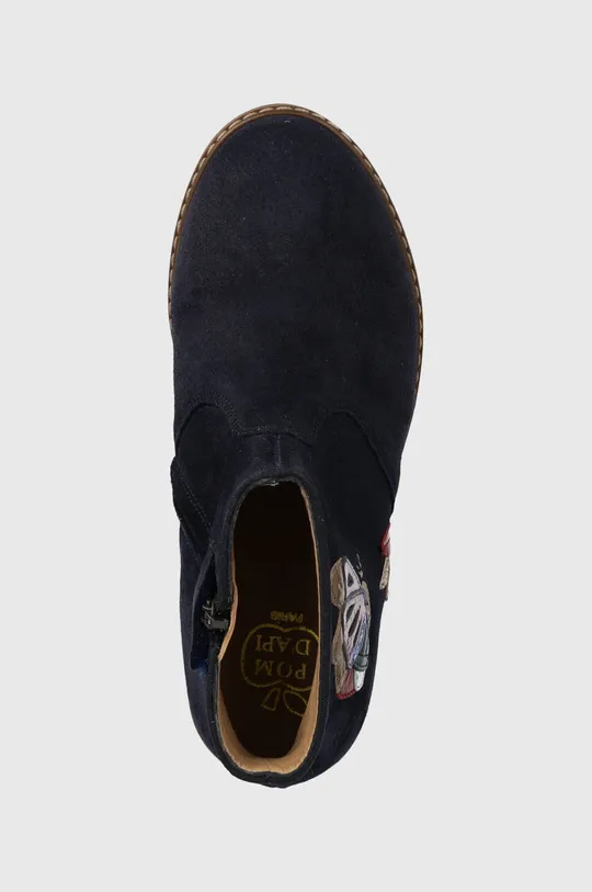 тёмно-синий Детские замшевые ботинки Pom D'api