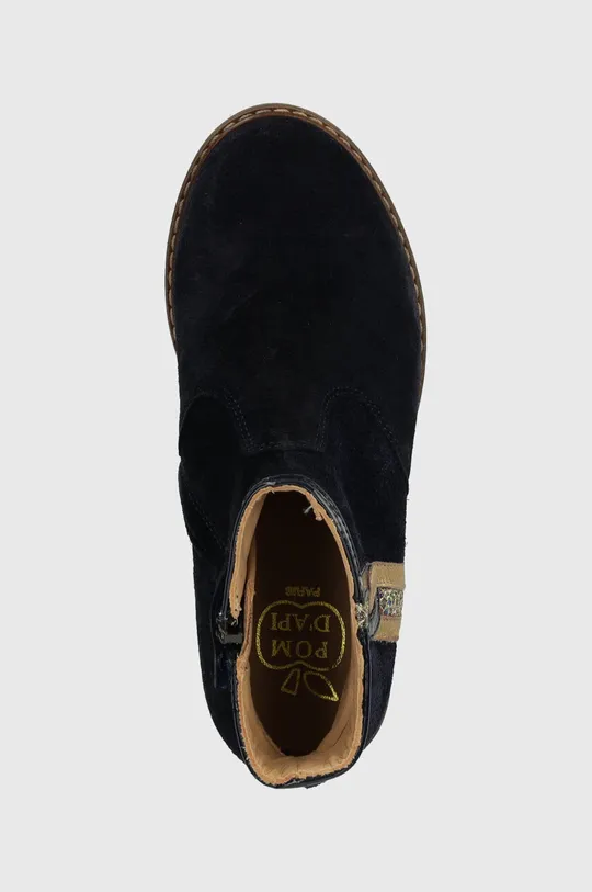 темно-синій Дитячі замшеві черевики Pom D'api CITY LOCK