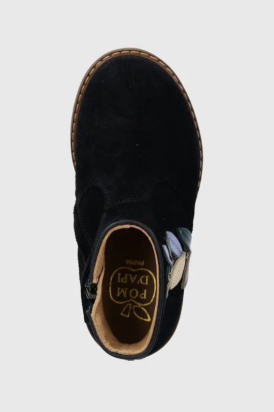 tmavomodrá Detské semišové topánky Pom D'api CITY TENDER
