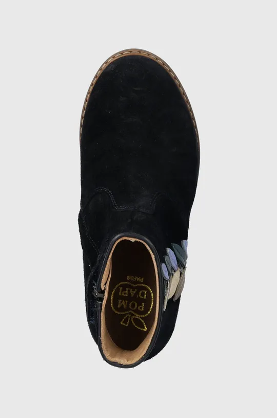 тёмно-синий Детские замшевые ботинки Pom D'api CITY TENDER