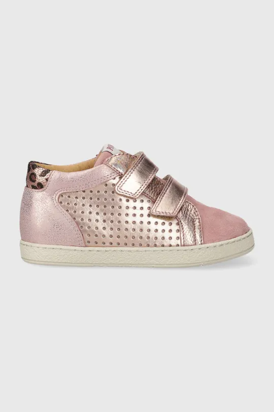 ροζ Δερμάτινα παιδικά κλειστά παπούτσια Pom D'api MOUSSE EASY PERFO Για κορίτσια