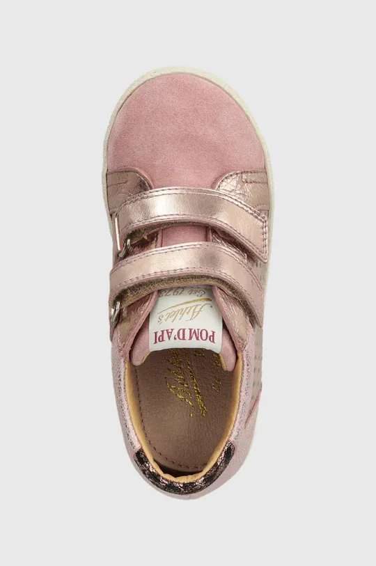 ροζ Δερμάτινα παιδικά κλειστά παπούτσια Pom D'api MOUSSE EASY PERFO