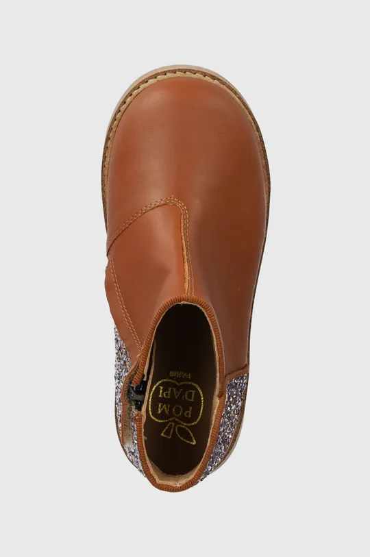 коричневий Дитячі черевики Pom D'api RETRO BACK