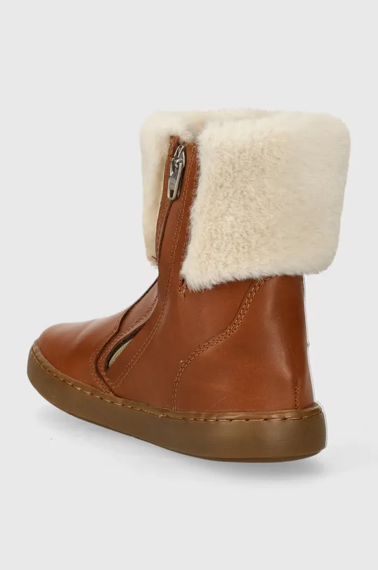 Dječje zimske kožne cipele Shoo Pom Vanjski dio: Prirodna koža Unutrašnji dio: Tekstilni materijal, Prirodna koža Potplat: Sintetički materijal