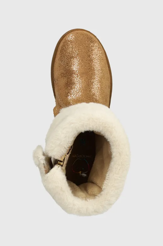 smeđa Dječje zimske cipele od brušene kože Shoo Pom