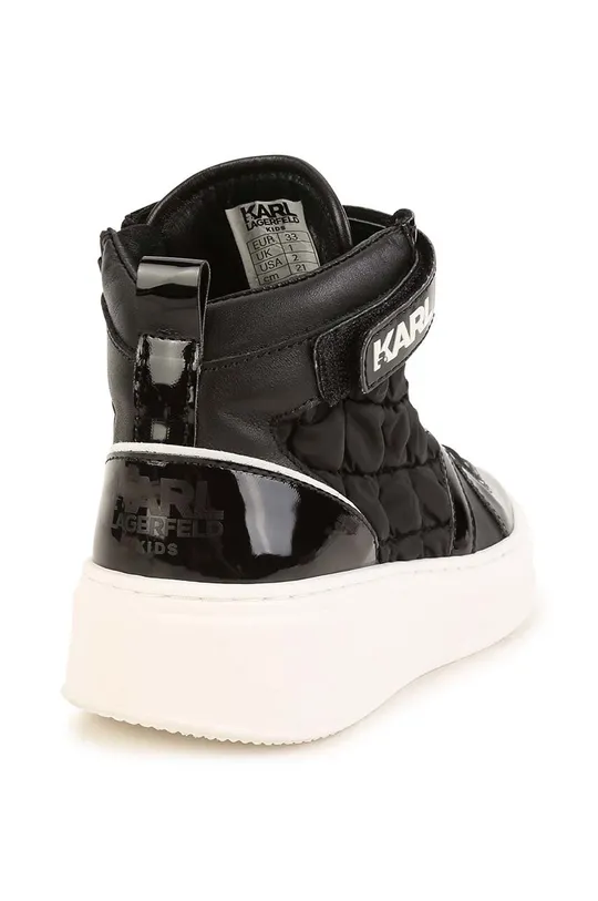 Karl Lagerfeld sneakersy dziecięce Cholewka: Materiał tekstylny, Skóra lakierowana, Wnętrze: Materiał tekstylny, Podeszwa: Materiał syntetyczny