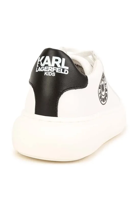 fehér Karl Lagerfeld gyerek bőr sportcipő