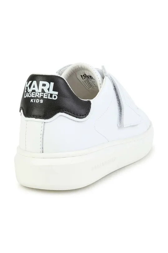 Karl Lagerfeld sneakersy skórzane dziecięce Cholewka: Skóra naturalna, Wnętrze: Materiał tekstylny, Podeszwa: Materiał syntetyczny