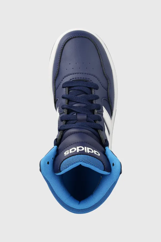 μπλε Παιδικά αθλητικά παπούτσια adidas Originals HOOPS MID 3. K