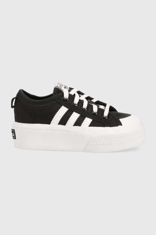 czarny adidas Originals tenisówki dziecięce NIZZA PLATFORM C Dziecięcy