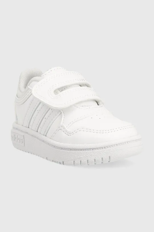 Παιδικά αθλητικά παπούτσια adidas Originals Hoops 3.0 CF I λευκό