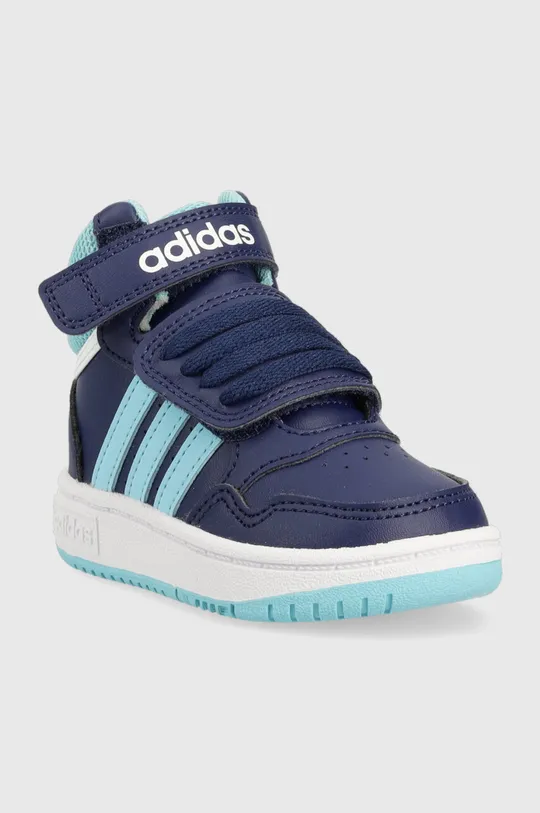 Detské tenisky adidas Originals HOOPS MID 3.0 AC I modrá
