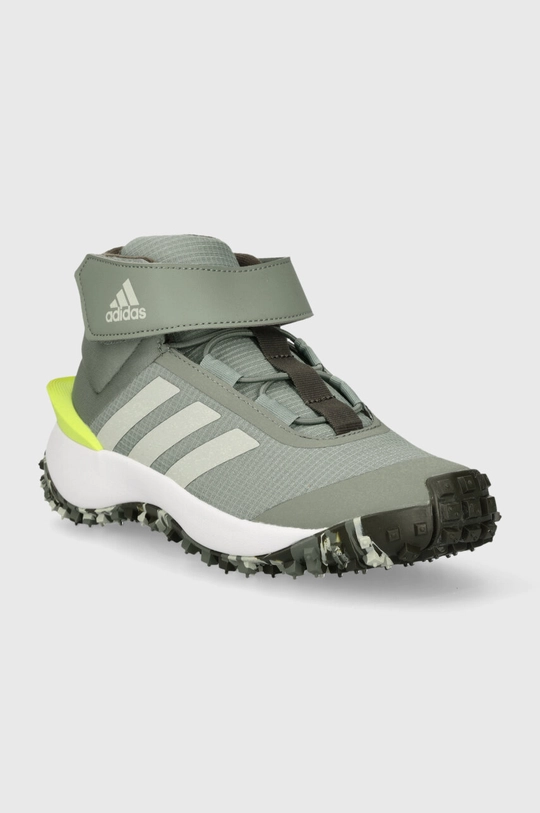 Детские ботинки adidas FORTATRAIL EL K зелёный