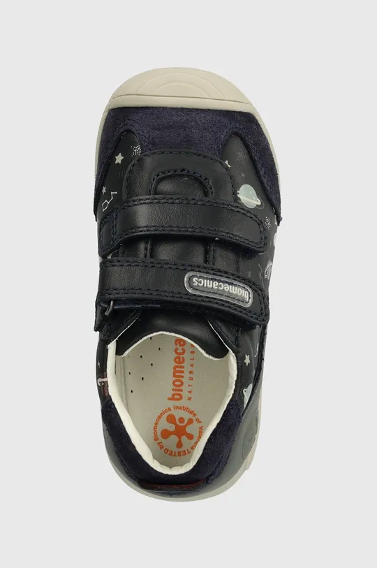 σκούρο μπλε Δερμάτινα παιδικά κλειστά παπούτσια Biomecanics