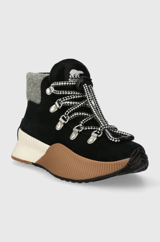 Παιδικές χειμερινές μπότες σουέτ Sorel YOUTH ONA CONQUEST FELT μαύρο