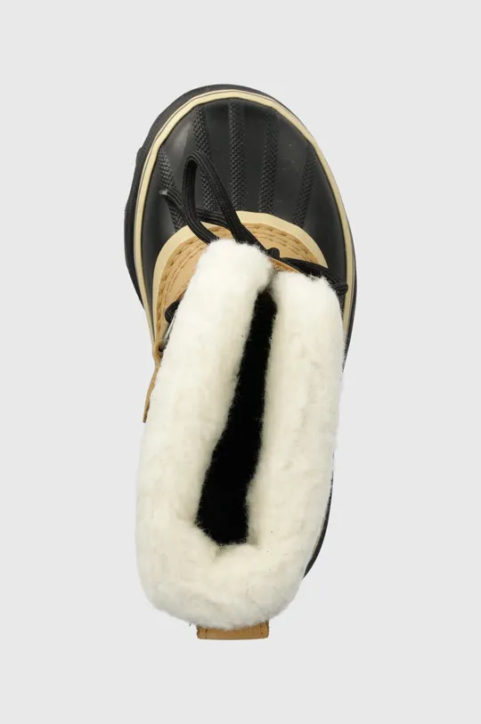 beżowy Sorel buty zimowe zamszowe dziecięce 1123511