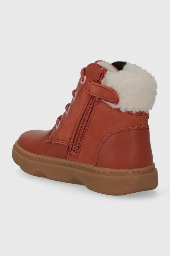 Dječje zimske kožne cipele Camper Kiddo Kids Vanjski dio: Prirodna koža Unutrašnji dio: Tekstilni materijal Potplat: Sintetički materijal
