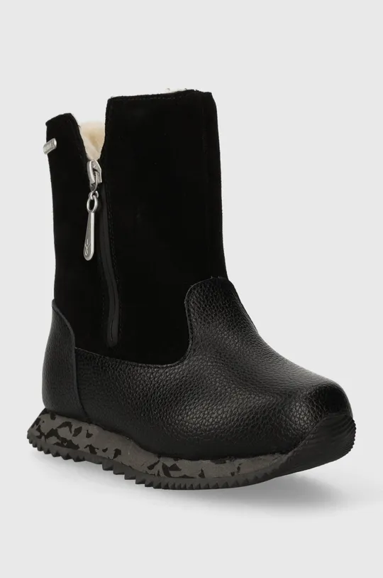 Dječje zimske kožne cipele Emu Australia K12941 Baker crna