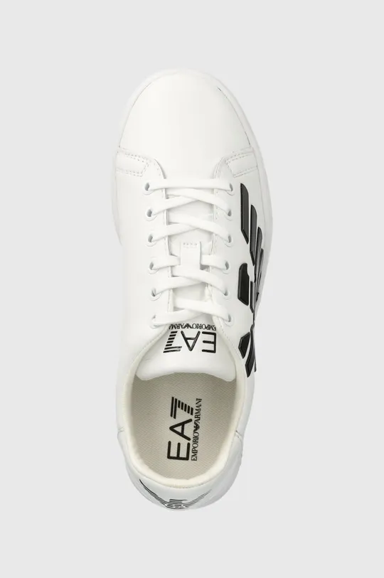 biały EA7 Emporio Armani sneakersy skórzane dziecięce