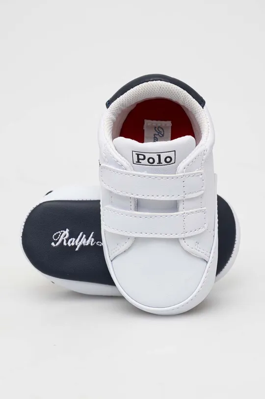 biały Polo Ralph Lauren buty niemowlęce