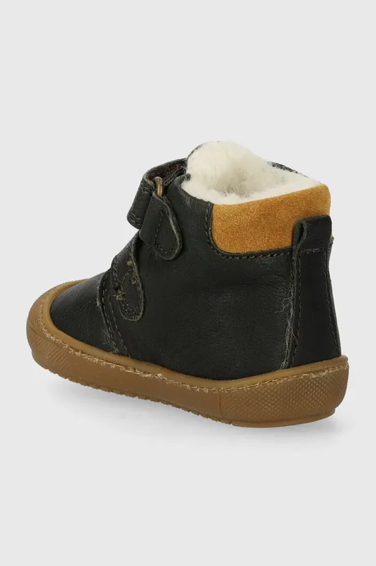 Детские кожаные зимние ботинки Primigi Голенище: Натуральная кожа Внутренняя часть: Шерсть Подошва: Синтетический материал