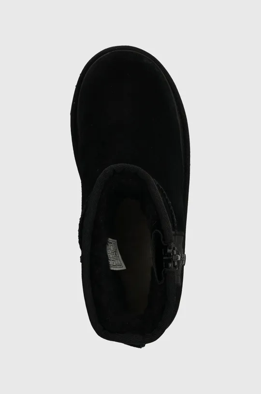 crna Dječje cipele za snijeg od brušene kože UGG KIDS CLASSIC MINI ZIPPER TAPE L