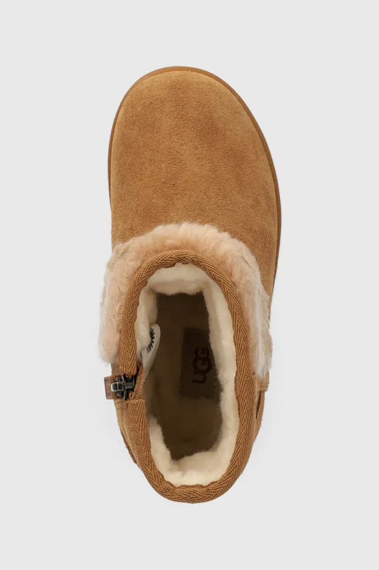 бежевый Детские замшевые сапоги UGG T KOALA STUFFIE