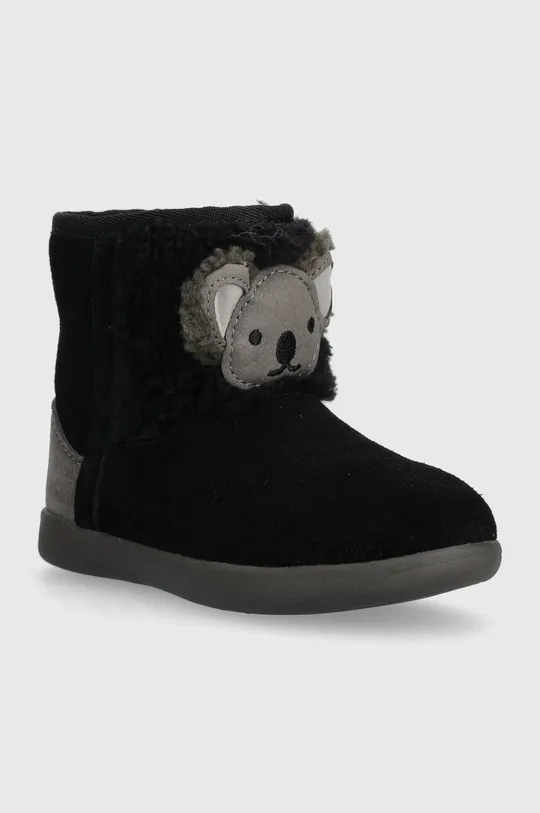 Dječje cipele za snijeg od brušene kože UGG T KOALA STUFFIE crna