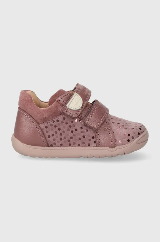 ροζ Δερμάτινα παιδικά κλειστά παπούτσια Geox Παιδικά