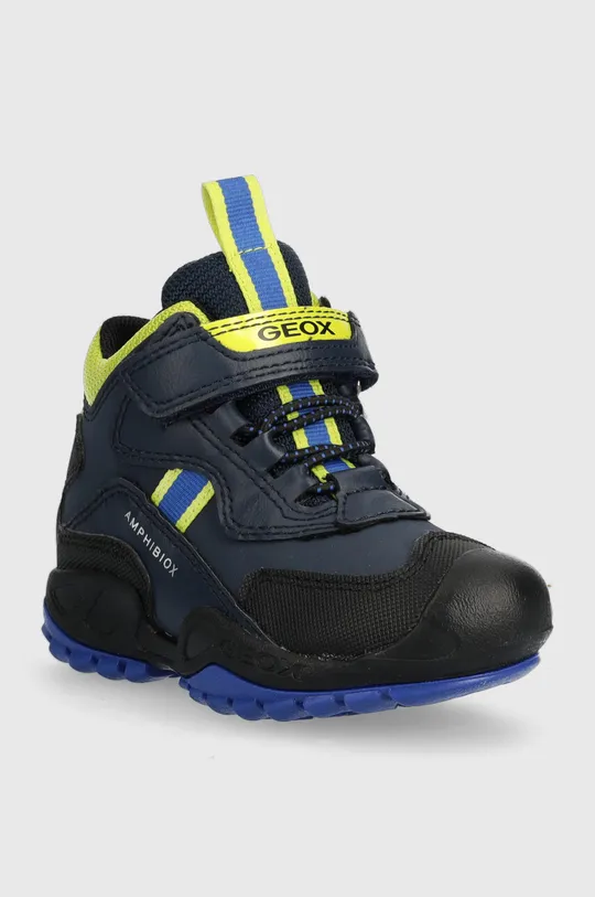 Дитячі зимові черевики Geox темно-синій