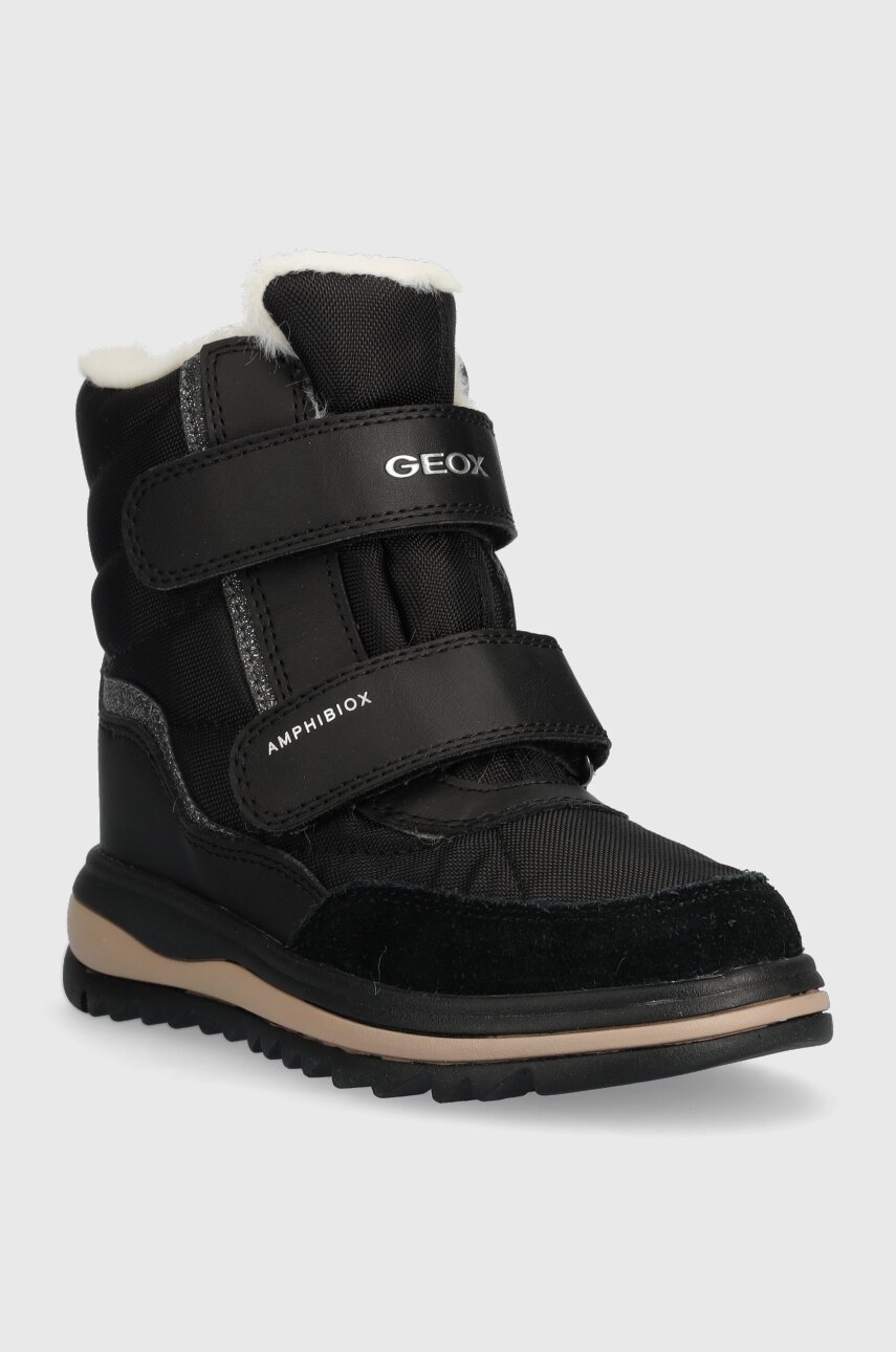 Stivaletto Geox Adelhide Per Bambina - Impermeabile, Traspirante, Nero Con Dettagli Gold, Taglia 39 EU - Foto 3
