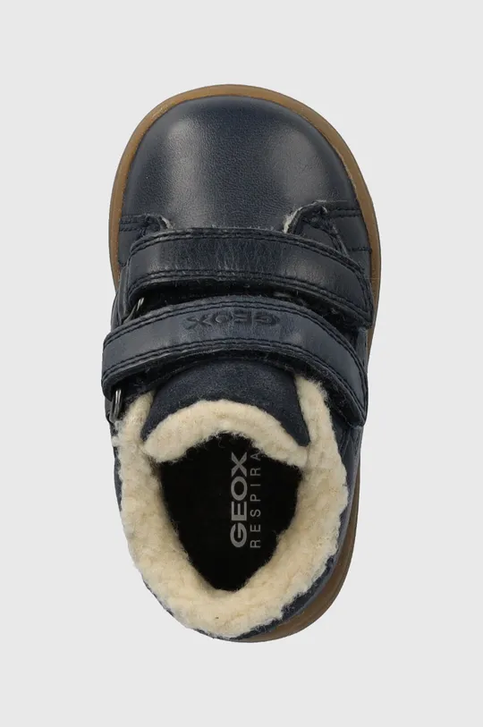 σκούρο μπλε Παιδικές δερμάτινες χειμερινές μπότες Geox