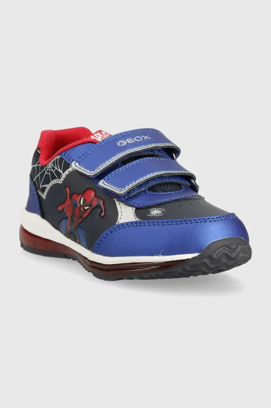 Παιδικά αθλητικά παπούτσια Geox x Marvel, Spider-Man σκούρο μπλε