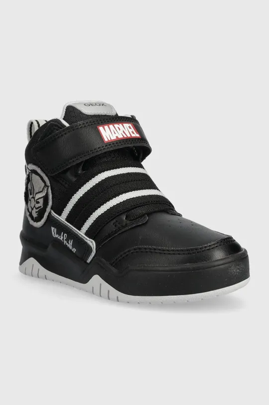 Παιδικά αθλητικά παπούτσια Geox x Marvel μαύρο