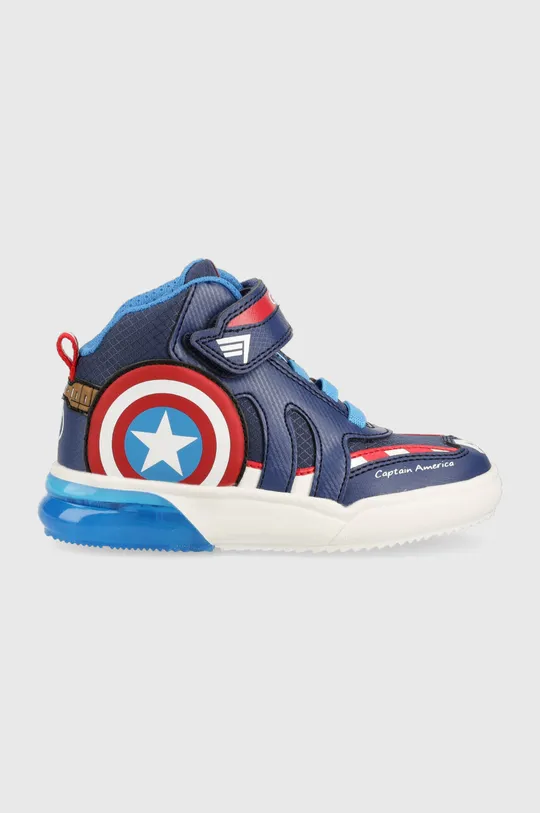 σκούρο μπλε Παιδικά αθλητικά παπούτσια Geox x Marvel, Avengers Παιδικά