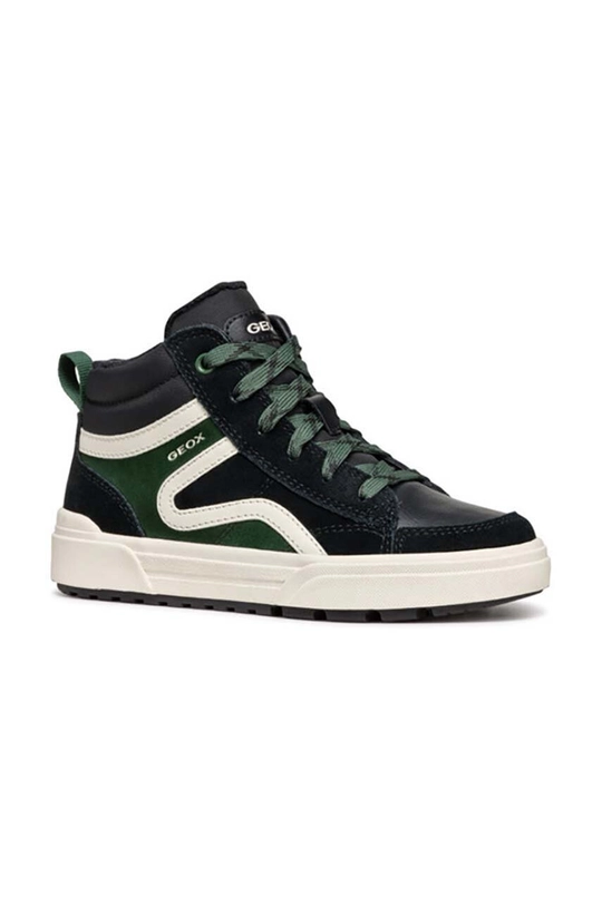 Geox sneakers pentru copii piele întoarsă verde J36HAA.022FU.36.39