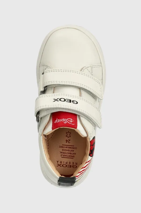 λευκό Παιδικά δερμάτινα αθλητικά παπούτσια Geox