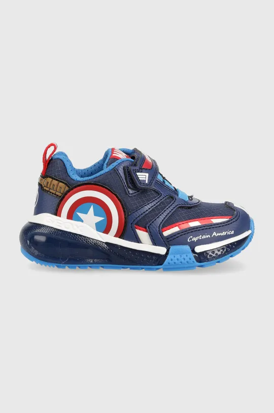 σκούρο μπλε Παιδικά αθλητικά παπούτσια Geox x Marvel Παιδικά