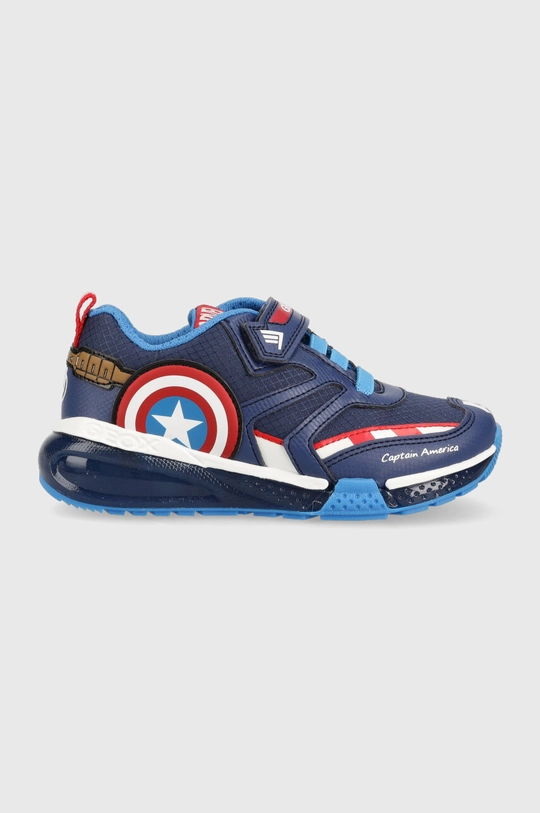 Geox sneakersy dziecięce x Marvel imitacja skóry licowej granatowy J36FEC.0FU50.28.31