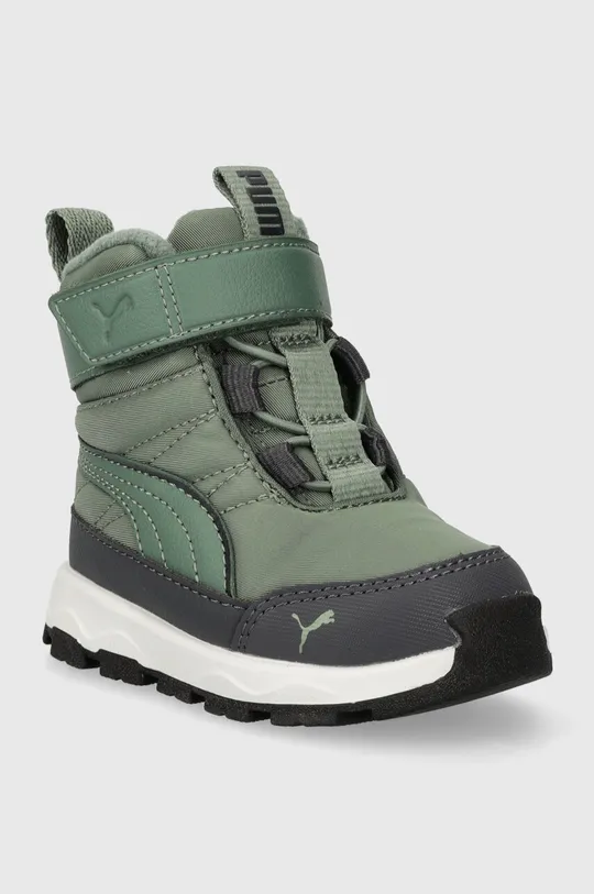 Παιδικές χειμερινές μπότες Puma Evolve Boot AC+ Inf πράσινο