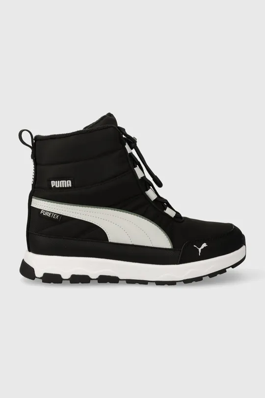 чорний Дитячі зимові черевики Puma Evolve Boot Puretex Jr Дитячий